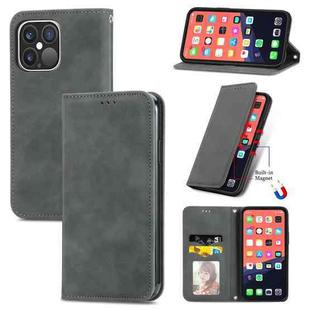 For iPhone 13 Pro For  iPhone 13 Pro Retro Skin Feel Business Magnetic Horizontal Flip Leather Case With Holder & Card Slots & Wallet & Photo Frame(Gray)