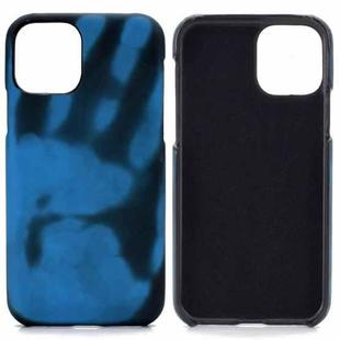 For iPhone 13 Pro Paste Skin + PC Thermal Sensor Discoloration Case (Black Blue)