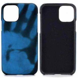 For iPhone 13 Paste Skin + PC Thermal Sensor Discoloration Case(Black Blue)