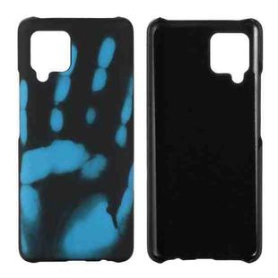 Paste Skin + PC Thermal Sensor Discoloration Case For Samsung Galaxy A42 5G(Black Blue)