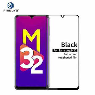 For Samsung Galaxy M32 PINWUYO 9H 2.5D Full Screen Tempered Glass Film(Black)