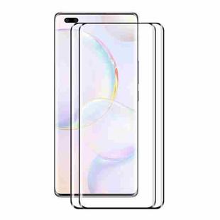 2 PCS For Honor 50 Pro ENKAY 3D Heat Bending Tempered Glass Film