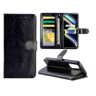 For OPPO Realme GT 5G / X7 Max 5G / Q3 Pro 5G China / GT Neo 5G Crazy Horse Texture Leather Horizontal Flip Protective Case with Holder & Card Slots & Wallet & Photo Frame(Black)