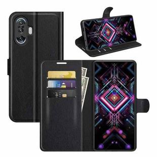 For Xiaomi Poco F3 GT Litchi Texture Horizontal Flip Protective Case with Holder & Card Slots & Wallet(Black)