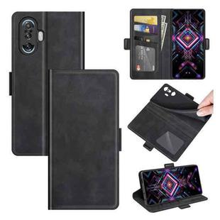 For Xiaomi Poco F3 GT Dual-side Magnetic Buckle Horizontal Flip Leather Case with Holder & Card Slots & Wallet(Black)