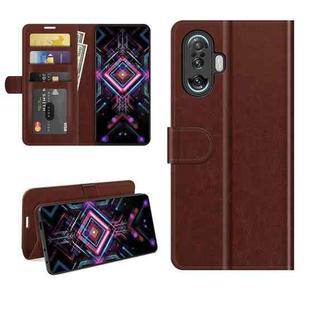 For Xiaomi Poco F3 GT R64 Texture Single Horizontal Flip Protective Case with Holder & Card Slots & Wallet& Photo Frame(Brown)