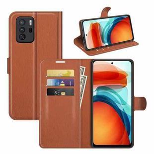 For Xiaomi Poco X3 GT Litchi Texture Flip Leather Phone Case(Brown)