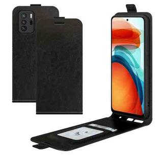 For Xiaomi Redmi Note 10 Pro 5G China / Poco X3 GT R64 Texture Single Vertical Flip Leather Protective Case with Card Slots & Photo Frame(Black)
