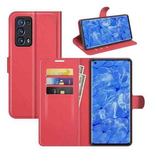 For OPPO Reno6 Pro+ 5G Litchi Texture Horizontal Flip Protective Case with Holder & Card Slots & Wallet(Red)