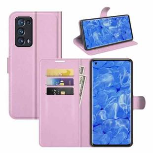 For OPPO Reno6 Pro+ 5G Litchi Texture Horizontal Flip Protective Case with Holder & Card Slots & Wallet(Pink)