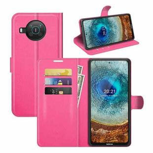 For Nokia X10/X20 Litchi Texture Horizontal Flip Protective Case with Holder & Card Slots & Wallet(Rose red)