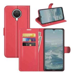 For Nokia G10/G20 Litchi Texture Horizontal Flip Protective Case with Holder & Card Slots & Wallet(Red)