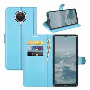 For Nokia G10/G20 Litchi Texture Horizontal Flip Protective Case with Holder & Card Slots & Wallet(Blue)