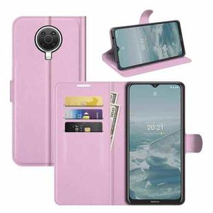 For Nokia G10/G20 Litchi Texture Horizontal Flip Protective Case with Holder & Card Slots & Wallet(Pink)