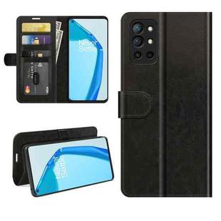 For OnePlus 9R R64 Texture Single Horizontal Flip Protective Case with Holder & Card Slots & Wallet& Photo Frame(Black)