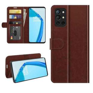 For OnePlus 9R R64 Texture Single Horizontal Flip Protective Case with Holder & Card Slots & Wallet& Photo Frame(Brown)