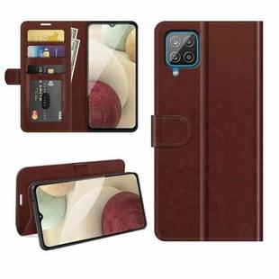 For Samsung Glaxy A22 4G R64 Texture Single Horizontal Flip Protective Case with Holder & Card Slots & Wallet& Photo Frame(Brown)