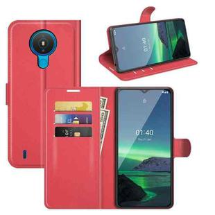 For Nokia 1.4 Litchi Texture Horizontal Flip Protective Case with Holder & Card Slots & Wallet(Red)