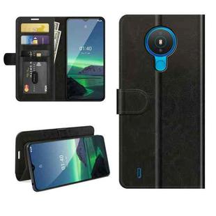 For Nokia 1.4 R64 Texture Single Horizontal Flip Protective Case with Holder & Card Slots & Wallet& Photo Frame(Black)