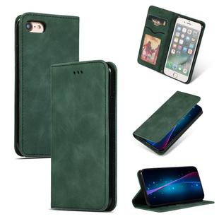For iPhone SE 2022 / SE 2020 / 8 / 7 Retro Skin Feel Business Magnetic Horizontal Flip Leather Case(Army Green)