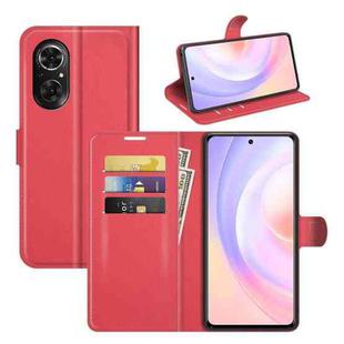 For Honor 50 SE Litchi Texture Horizontal Flip Protective Case with Holder & Card Slots & Wallet(Red)