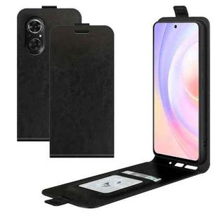 For Honor 50 SE / Huawei nova 9 SE R64 Texture Single Vertical Flip Leather Protective Case with Card Slots & Photo Frame(Black)