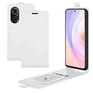 For Honor 50 SE / Huawei nova 9 SE R64 Texture Single Vertical Flip Leather Protective Case with Card Slots & Photo Frame(White)