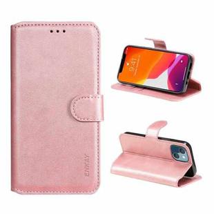 For iPhone 13 mini ENKAY Hat-Prince Horizontal Flip PU Leather Case with Holder & Card Slots & Wallet(Pink)