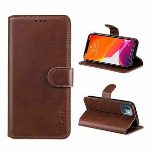 For iPhone 13 mini ENKAY Hat-Prince Horizontal Flip PU Leather Case with Holder & Card Slots & Wallet(Brown)