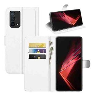 For OPPO K9 Litchi Texture Horizontal Flip Protective Case with Holder & Card Slots & Wallet(White)