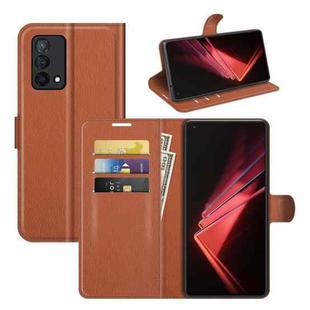 For OPPO K9 Litchi Texture Horizontal Flip Protective Case with Holder & Card Slots & Wallet(Brown)