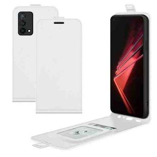 For OPPO K9 R64 Texture Single Vertical Flip Leather Protective Case with Card Slots & Photo Frame(White)