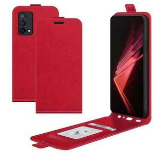 For OPPO K9 R64 Texture Single Vertical Flip Leather Protective Case with Card Slots & Photo Frame(Red)