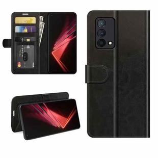 For OPPO K9 R64 Texture Single Horizontal Flip Protective Case with Holder & Card Slots & Wallet& Photo Frame(Black)
