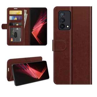 For OPPO K9 R64 Texture Single Horizontal Flip Protective Case with Holder & Card Slots & Wallet& Photo Frame(Brown)