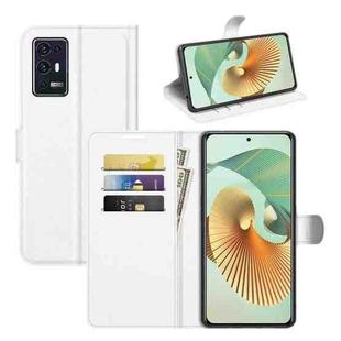 For ZTE Axon 30 Pro 5G Litchi Texture Horizontal Flip Protective Case with Holder & Card Slots & Wallet(White)