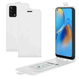 For OPPO Realme GT 5G / Realme Q3 Pro 5G R64 Texture Single Vertical Flip Leather Protective Case with Card Slots & Photo Frame(White)