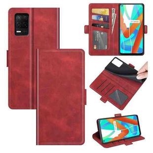 For OPPO Realme V13 5G / Realme 8 5G / Q3i 5G / Q3 5G Dual-side Magnetic Buckle Horizontal Flip Leather Case with Holder & Card Slots & Wallet(Red)