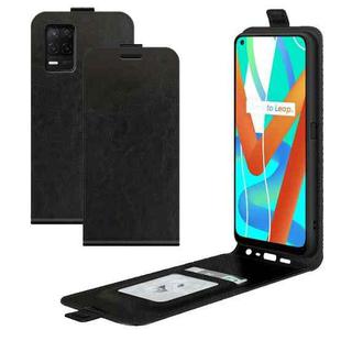 For OPPO Realme V13 5G / Realme 8 5G / Q3i 5G / Q3 5G R64 Texture Single Vertical Flip Leather Protective Case with Card Slots & Photo Frame(Black)