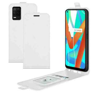 For OPPO Realme V13 5G / Realme 8 5G / Q3i 5G / Q3 5G R64 Texture Single Vertical Flip Leather Protective Case with Card Slots & Photo Frame(White)