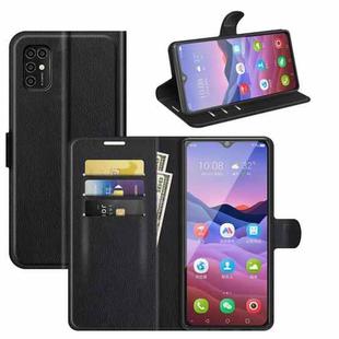 For ZTE Blade V2020 Smart Litchi Texture Horizontal Flip Protective Case with Holder & Card Slots & Wallet(Black)