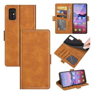 For ZTE Blade V2020 Smart Dual-side Magnetic Buckle Horizontal Flip Leather Case with Holder & Card Slots & Wallet(Yellow)