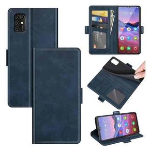 For ZTE Blade V2020 Smart Dual-side Magnetic Buckle Horizontal Flip Leather Case with Holder & Card Slots & Wallet(Dark Blue)