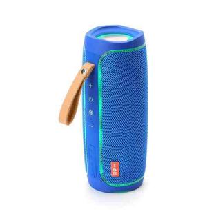 T&G TG287 LED Flashing Light Bluetooth Speaker Portable Wireless Stereo Bass Subwoofer FM / TF / USB(Blue)