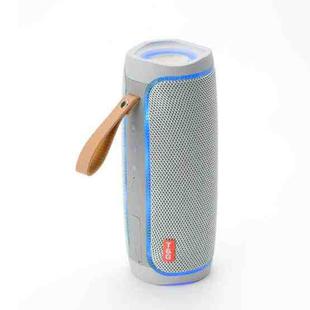 T&G TG287 LED Flashing Light Bluetooth Speaker Portable Wireless Stereo Bass Subwoofer FM / TF / USB(Gray)