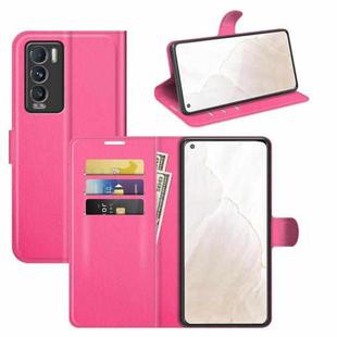 For OPPO Realme GT Master Explorer Litchi Texture Horizontal Flip Protective Case with Holder & Card Slots & Wallet(Rose red)