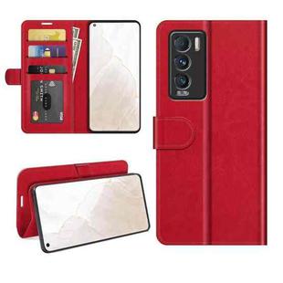 For OPPO Realme GT Master R64 Texture Single Horizontal Flip Protective Case with Holder & Card Slots & Wallet& Photo Frame(Red)