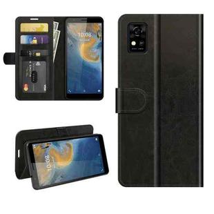 For ZTE Blade A31 R64 Texture Single Horizontal Flip Protective Case with Holder & Card Slots & Wallet& Photo Frame(Black)