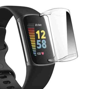 For Fitbit Charge 5 ENKAY Hat-Prince Full Coverage Transparent Soft Case TPU HD Clear Cover