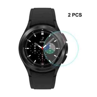 2 PCS For Samsung Galaxy Watch4 Classic 42mm ENKAY Hat-Prince 0.2mm 9H 2.15D Curved Edge Tempered Glass Screen Protector Watch Film